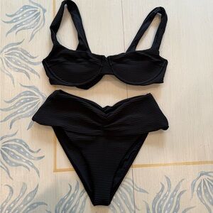 Lspace Black Bikini Set